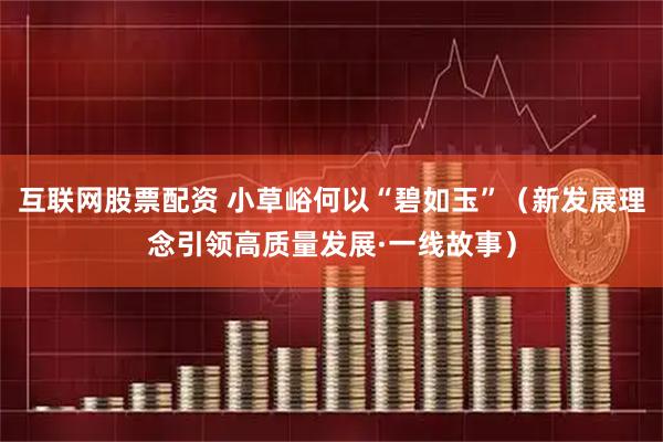 互联网股票配资 小草峪何以“碧如玉”（新发展理念引领高质量发展·一线故事）